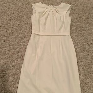 Tahari white dress, has matching jacket